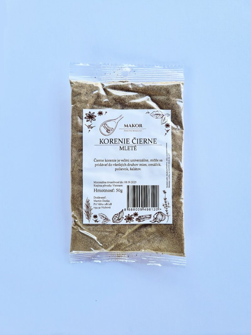 Korenie čierne mleté 50g