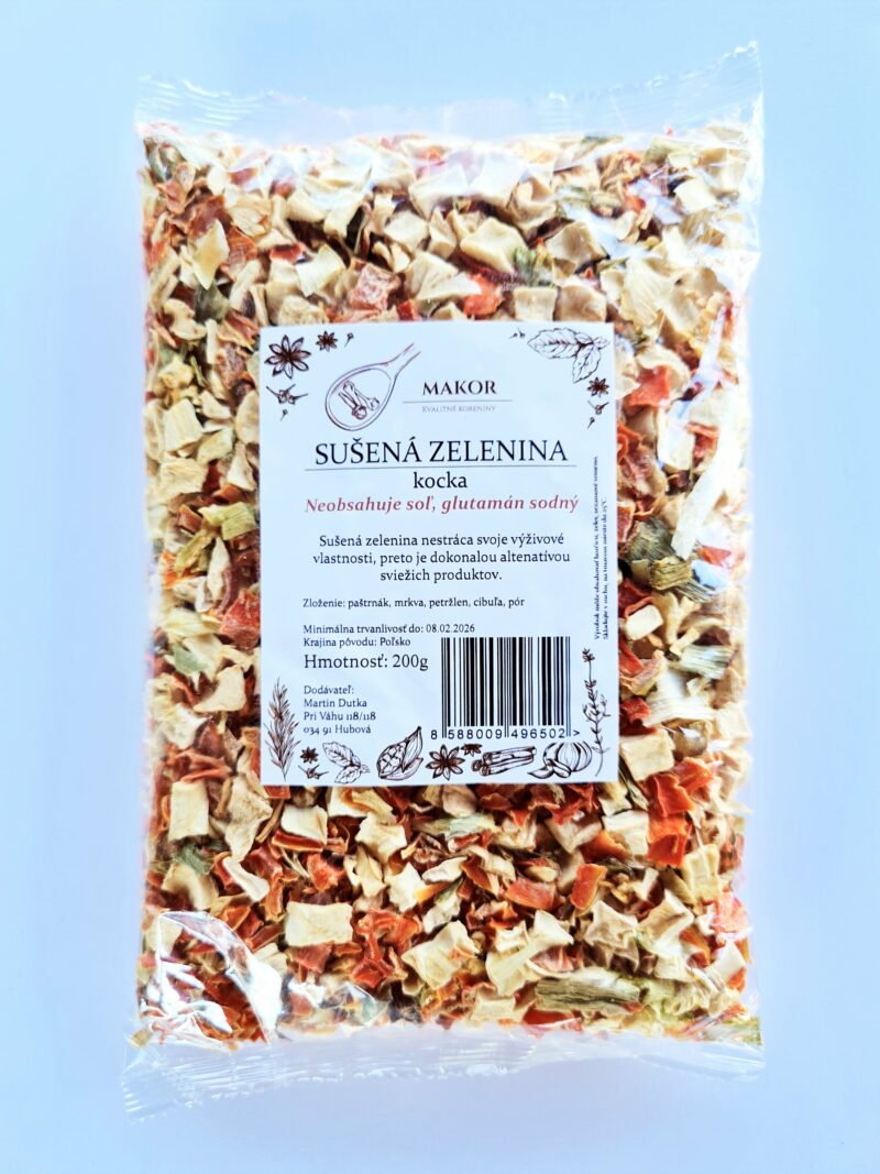 Sušená zelenina - kocka 200g