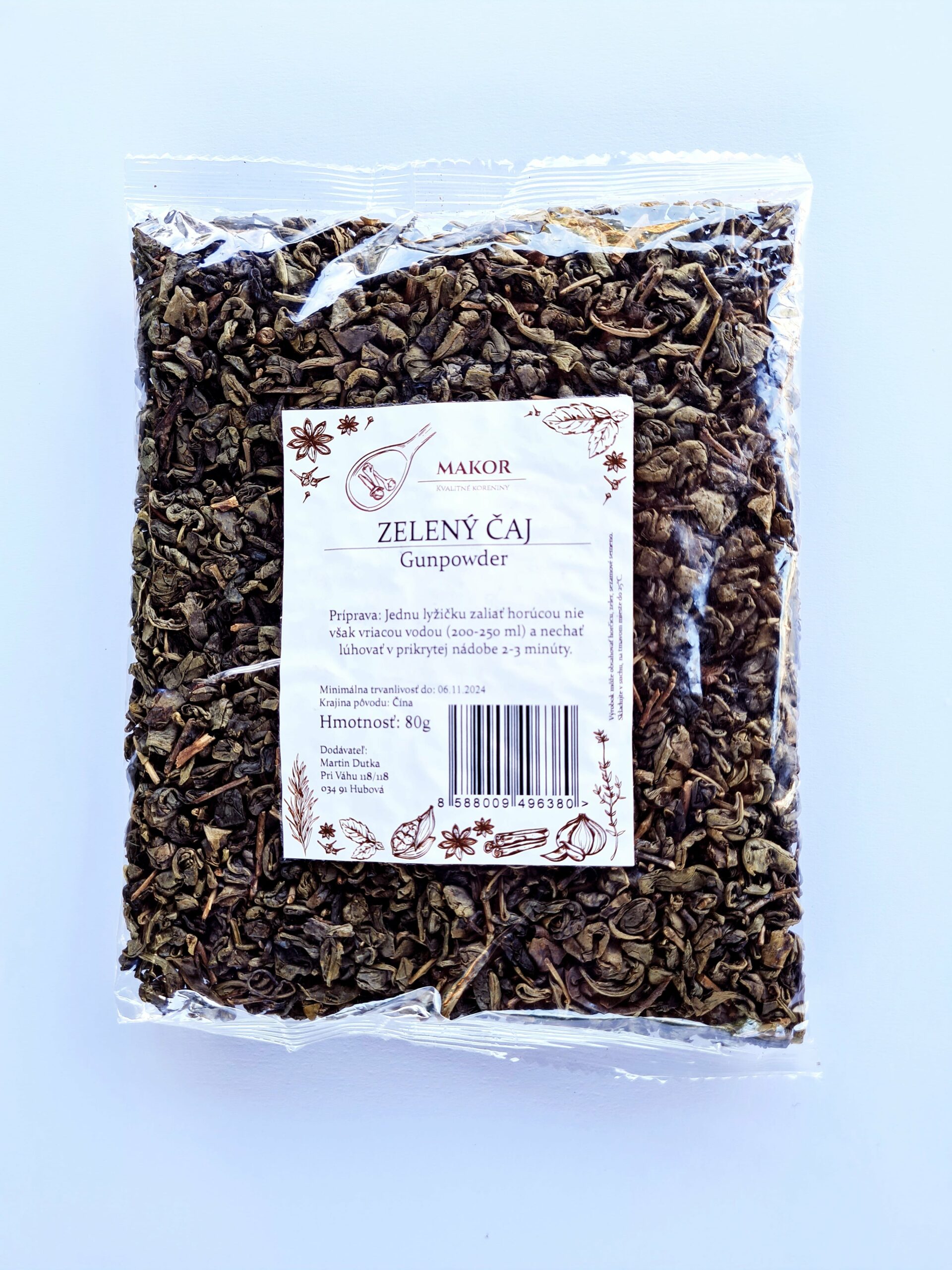 Zelený čaj Gunpowder 80g